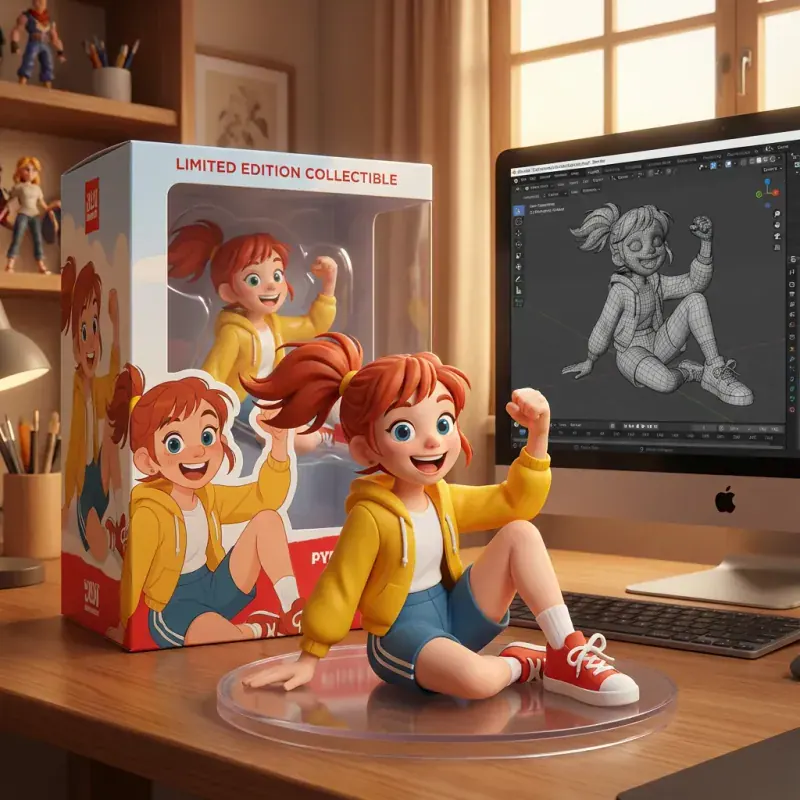 Figurines 3D — Après
