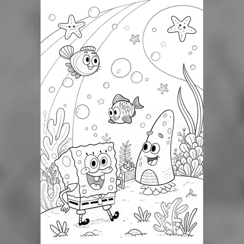 Coloriage de bandes dessinées — Avant